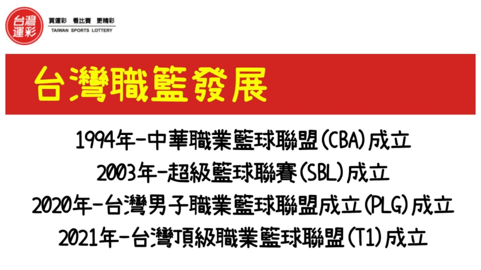 台灣職籃介紹