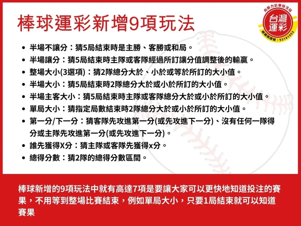 MLB運彩 MLB運彩玩法 MLB運彩投注 運彩延長賽