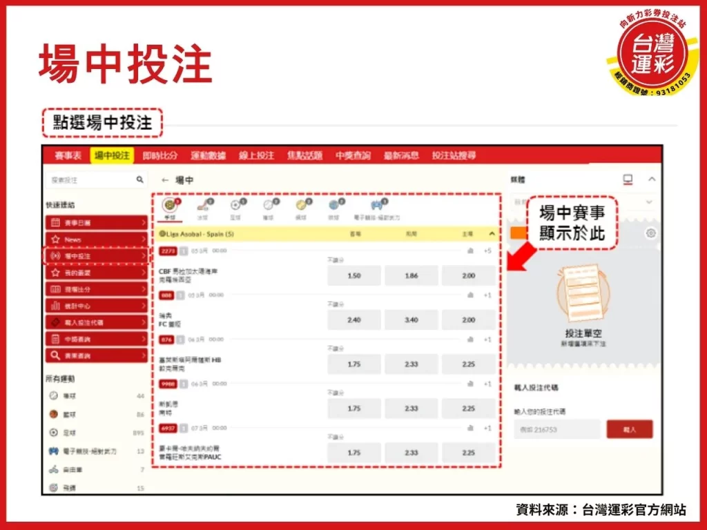 台灣運彩賠率 運彩分析 運彩比分 運彩賠率 運彩線上投注