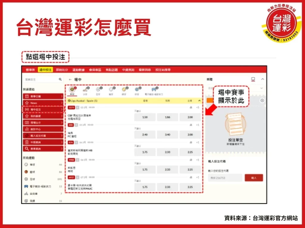 台灣運彩怎麼買 運彩怎麼買線上 台灣運彩中獎查詢 台灣運彩賠率 台灣運彩官網