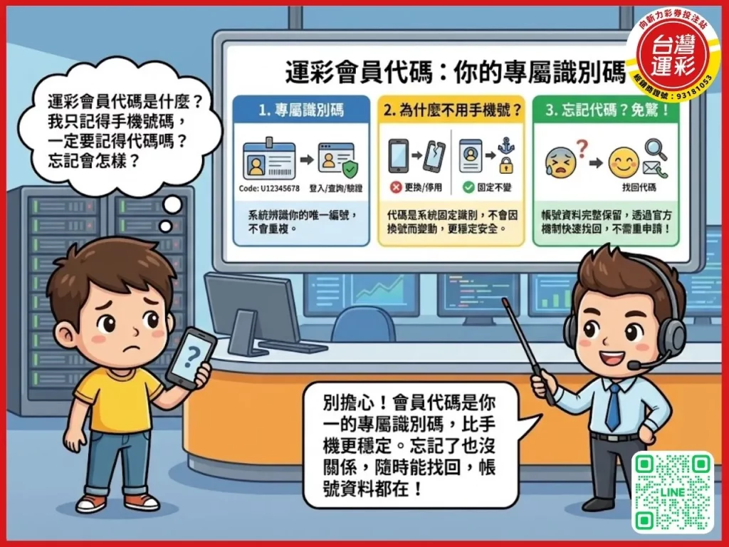 忘記運彩會員代碼 運彩會員代碼是什麼 找回會員代碼 如何查詢運彩會員代碼 運彩忘記代碼 找回運彩代碼 運彩會員代碼 運彩忘記代碼怎麼辦
