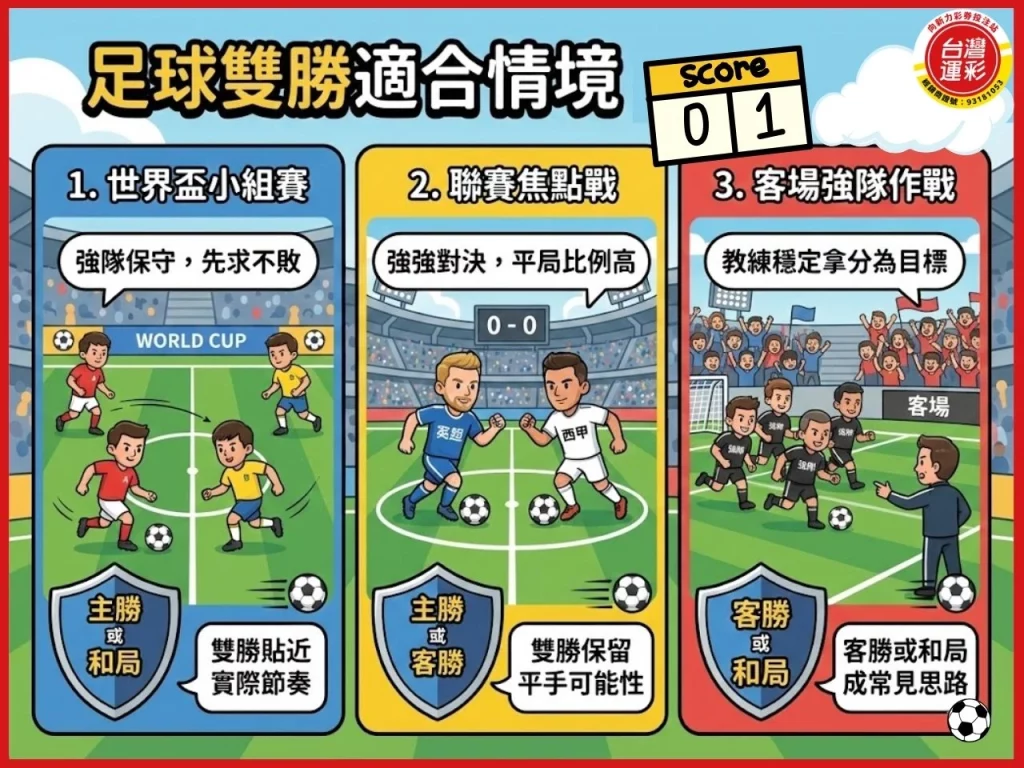 足球雙勝 雙勝玩法 足球運彩雙勝 半場雙勝 運彩雙勝怎麼玩